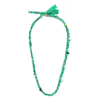 alanui collier à design de bandanas tressés - vert