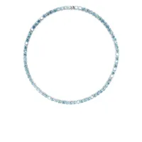 swarovski collier matrix tennis à ornements en cristal - bleu
