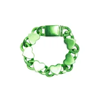 natasha zinko bracelet heart chain - vert