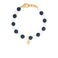 marcelo burlon county of milan bracelet à breloque cross beads - bleu
