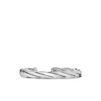 david yurman bracelet torque torsadé 9 mm en chaîne - argent