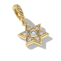 david yurman pendentif star of david en or 18ct pavé de diamants