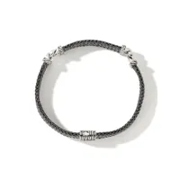john hardy bracelet classic chain sertie de diamants - argent