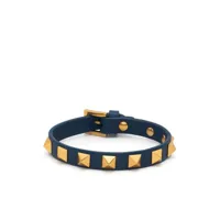 valentino garavani bracelet à boucle rockstud - bleu