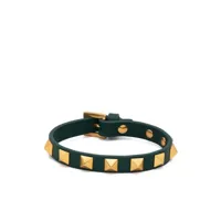 valentino garavani bracelet à boucle rockstud - vert