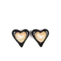 julietta puces d'oreilles à design de cœur - noir