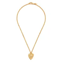 emanuele bicocchi collier arabesque à pendentif cœur - or