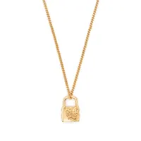 emanuele bicocchi collier arabesque à pendentif cadenas - or