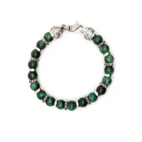 emanuele bicocchi bracelet de perles tiger eye - vert