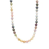 nialaya jewelry collier en plaqué or à perles - rose