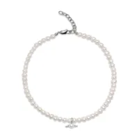 nialaya jewelry collier à pendentif aile - blanc