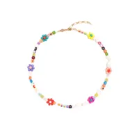 anni lu collier à perles mexi flower - multicolore