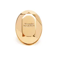 alexander mcqueen bague the faceted stone - or
