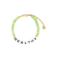 sporty & rich bracelet healthy à perles - vert