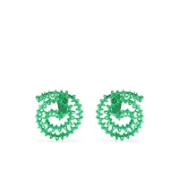 sunnei boucles d'oreilles à design circulaire - vert