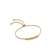 monica vinader mini bracelet linear friendship - or