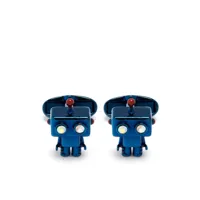 paul smith boutons de manchette robot - bleu