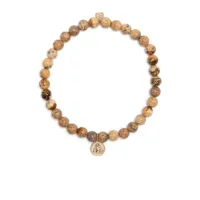 sydney evan bracelet buddha en or 14ct à perles - marron