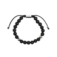northskull bracelet à design asymétrique - noir