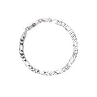 northskull figaro xl chain bracelet - silver