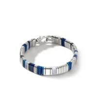 john hardy bracelet colourblock serti de lapis lazuli - bleu