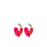 sunnei boucles d'oreilles mini double - rose
