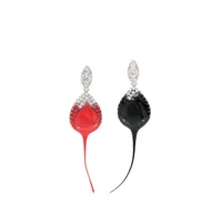 ottolinger boucles d'oreilles pendantes design de goutte - noir