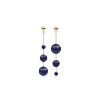the alkemistry boucles d'oreilles en or 18ct serties de lapis-lazuli