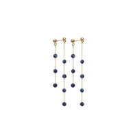 the alkemistry boucles d'oreilles pendantes en or 18ct ornées de lapis-lazuli