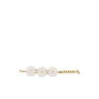 blumarine bracelet en chaîne à détail de fleur - or