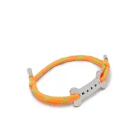 marni bracelet à plaque logo - orange