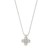 laura lombardi collier à pendentif croix - argent