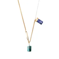 nick fouquet collier en chaîne à détail de breloques - multicolore