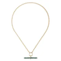 lucy delius jewellery collier en or 14ct serti d'émeraudes