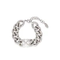 off-white bracelet en chaîne à motif arrows - argent