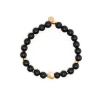 tateossian bracelet de perles - noir