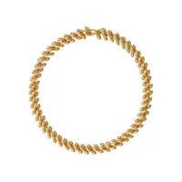 burberry collier en chaîne à logo gravé - or