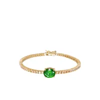 roxanne assoulin bracelet emerald city serti de zircons cubiques - or