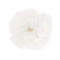 dolce & gabbana broche à fleurs appliquées - blanc