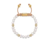 nialaya jewelry bracelet serti de perles d'eau douce - blanc
