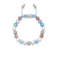 nialaya jewelry bracelet à détails de pierres - bleu