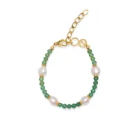 nialaya jewelry bracelet orné de perles - vert
