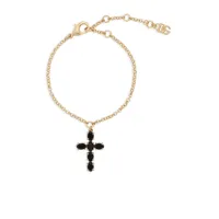 dolce & gabbana bracelet à détail de croix - or