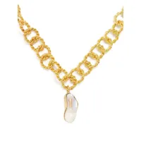 liya collier en chaîne à perle - or