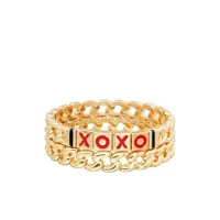 roxanne assoulin bracelet the xoxo link duo - or