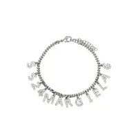 mm6 maison margiela bracelet en chaîne à breloque logo - argent