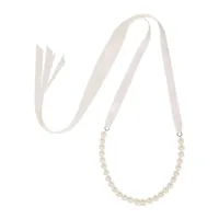 jennifer behr collier à perles - blanc