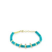 zoë chicco bracelet en or 14ct - bleu