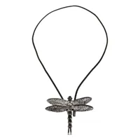 yohji yamamoto collier à pendentif dragon - noir