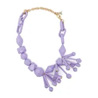 patrizia pepe collier à perles - violet